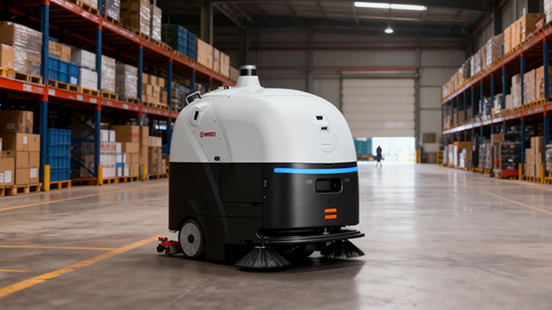 物流倉儲的“隱形生產力”：洗地機的自動化與耐用性